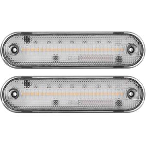 Tlily - Car led Side Marker Light Front Turn Signal Lamp For Mazda Miata MX-5 Clear 1990-2005