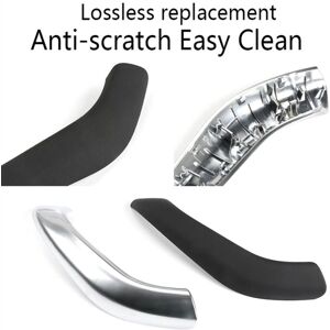 Tlily - Car Left Right Interior Door Pull Handle Armrest Cover Trim For-BMW X1 X2 F48 F49 F39 2016-2020 51417417513 Silver