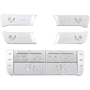 TLILY Car Rear Air Conditioning Seat Adjustment Button Cover Decoration Sticker for xj 2010-2019