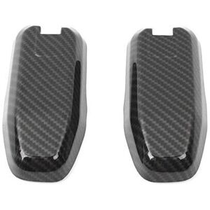 Tlily - Car Rear Door Window Glass Hinge Cover Trim for Ford Bronco Sport 2021 2022 Accessories ,abs Carbon Fiber