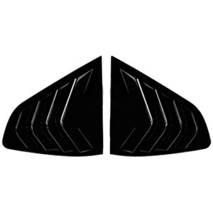 Tlily - Car Rear Windows Triangle Louver Cover Sticker for bmw X4 G02 2018+ Car Windows Triangular Trim Gloss Black