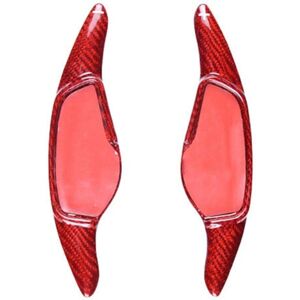 Tlily - Car Red Carbon Fiber Steering Wheel Paddle Shifter Extension Shift Fit for Toyota Supra 2019 2020 2021 2022
