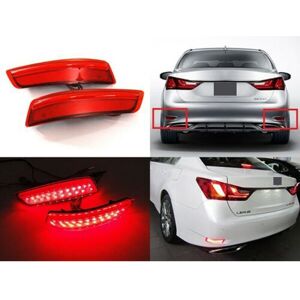 Tlily - Car Red Lens Rear Bumper led Tail Light for es gs 2013-2018
