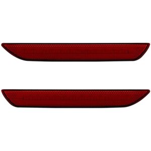 Tlily - Car Red Rear Side Marker Lamps Blinker 48LED Fender Fog Lights for Ford Mustang 2015-2018 Red 12V