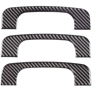 Tlily - Car Roof Handle Cover Trim Decal Stickers for Ford Maverick 2022 2023 Accessories - Soft Carbon Fiber