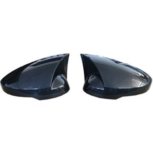 TLILY Car Side Door Wing Rear View Mirror Cover Trim For-Honda Civic11th Gen 2022 Up 2023 Modified Horns Shell Sticker Caps Carbon Fiber