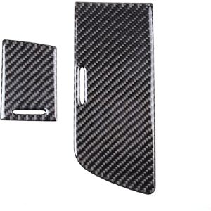 TLILY Car Soft Carbon Fiber Center Control Cup Holder Panel Sticker Cover Trim Stickers For Chevrolet Corvette C7 2014-2019