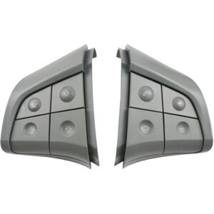 TLILY Car Steering Wheel Control Switch Button 4 Keys for Mercedes Benz W164 ML GL B/R-CLass 2006-2009 W251 Master Knob Gray