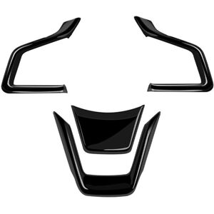 Tlily - Car Steering Wheel Trim Cover Sticker for Forester 2025 Interior Accessories Bright Black