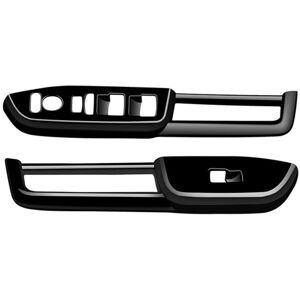 Tlily - Car Window Glass Lifter Switch Panel Trim Cover Door Armrest for n-box 2024 rhd Bright Black