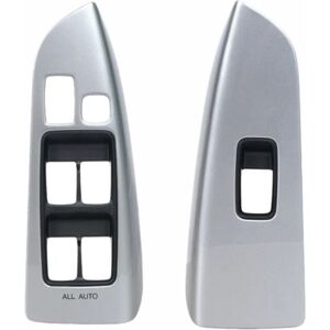 TLILY Car Window Lift Control Switch Panel Frame Cover 74232-60440 74231-60490 for Toyota Land Cruiser Prado 120 LC120 LHD