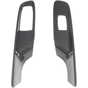 Tlily - Carbon Fiber abs Car Window Glass Lift Switch Button Control Panel Frame Cover Trim For Chevrolet Corvette C8 2020-2023