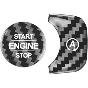 Tlily - Carbon Fiber Car Engine Start Stop Button a Sticker for gls X167 W167 W464 2020