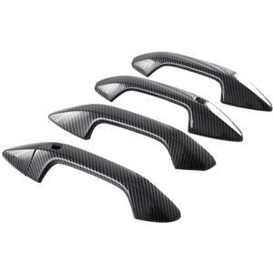 Tlily - Carbon Fiber Car Exterior Door Handle Cover Sticker Trim for Kia Sportage 2022