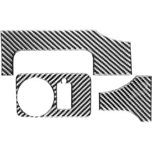 Tlily - Carbon Fiber Car Headlight Switch Cover Sticker Trim for Ford Mustang 2005 2006 2007 2008 2009 Interior Accessories