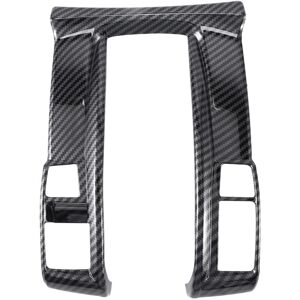 Tlily - Carbon Fiber Center Console Gear Shift Panel Frame Cover Trim for Honda Civic 2016-2019 lhd