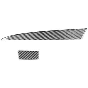 Tlily - Carbon Fiber for 2010-2013 Car Co-Pilot Dashboard Panel Storage Box Handle Cover Trim Accessories lhd