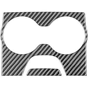 TLILY Carbon Fiber for Charger 300 2015-2023 Rear Armrest Box Cup Holder Cover Trim Interior Accessories, B
