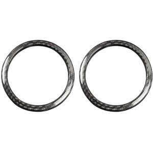 Tlily - Carbon Fiber for Subaru brz Toyota 86 2013-2020 Accessories Interior Trim Air Conditioning Outlet Vent Circle Sticker