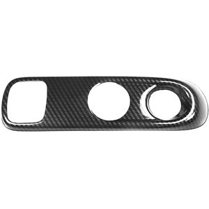 TLILY Carbon Fiber Gear Shift Knob Panel Frame Cover Trim For - Smart 451 Fortwo Car Interior Styling