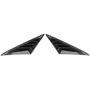 TLILY Carbon Fibre ABS Rear Window Louver Shutter Cover Trim for Hyundai Elantra 2021 2022 Air Vent Scoop Shade Accessories