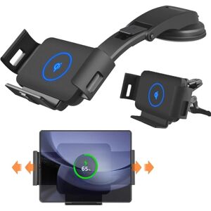 Ccykxa - Car Induction Charger for Samsung z Fold 5, Wireless Charger Compatible with Samsung Galaxy S24/S23/Plus/Z Fold 4 3, Wireless Charger Car