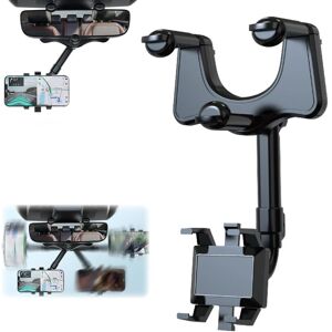 CCYKXA Car Rearview Mirror Phone Holder, 360° Rotation Car Cell Phone Holder, Car Mobile Phone Holder, Car Phone Holder