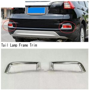 Tlily - Chrome Rear Tail Fog Lights Lamp Frame Cover Trim for -v 2015 2016