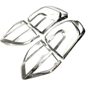 TLILY Chrome Tail Light Lamp Trim Tail Light Frame for Ford Everest U375 2Nd Generation 2016-2018 Endeavour