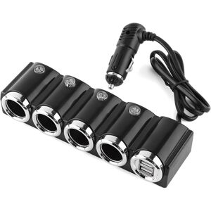 MEMKEY Cigarette Lighter DC 12V/24V USB 4-Way Universal Car USB Cigarette Fast Charger Adapter Popular