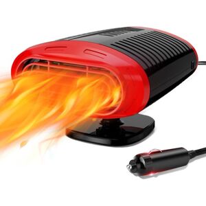 CSPARKV 12V Car Heater: 12 Volt Portable Car Fan Heater, 2 in 1 Fast Heating Car Windscreen Heater with Cigarette Lighter Defogger for Caravans, Truck, Car