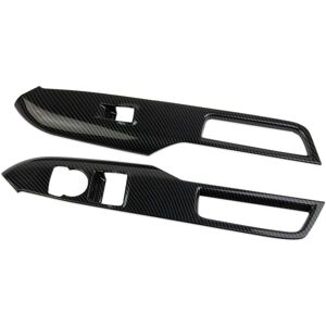 Tlily - Door Window Lift Switch Panel Cover Trim for 2024 Interior Accessories Carbon Fiber