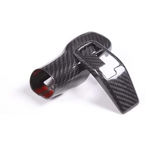 Tlily - Dry Carbon Fiber Gear Shift Head Cover and Front Head Cover Set for Toyota Supra gr A90 A91 MK5 2019-2022,A