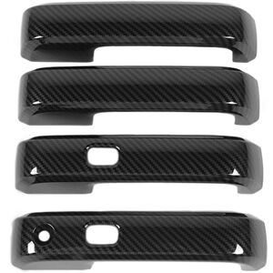 Tlily - Exterior Door Handle Shell Decoration Cover Stickers Trim for 2015-2020 Car Accessories ,abs Carbon Fiber