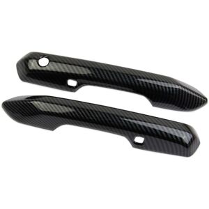 Tlily - Exterior Side Door Handles Cover Trim for Ford Mustang 2024 Accessories Carbon Fiber