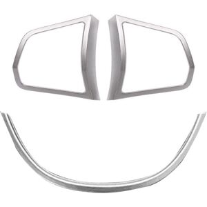 Tlily - Fit For bmw F10 5 series 525i 520i Car 2Pcs Left and Right Steering Wheel Button Cover Trim+1Pc u Type Car Styling Sticker abs
