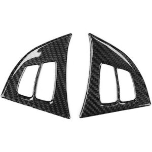 YMYNY FLITI 2Pcs/Set Carbon Fiber Steering Wheel Frame Cover Trim Left Hand Driving Fit for E70 X5 2008-2013