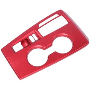 Tlily - For 11th Gen Honda Civic 2022 Gear shift panel Cup holder Cover Trim Decoration frame Sticker Interior Accessories,red