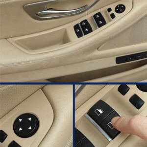 TLILY For BMW 5 Series F10 F11 2010-2016 Front Left Car Interior Inner Door Handle Panel Trim Cover 51417225873 LHD Black