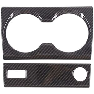Tlily - For bmw X1 U11 2023 2024 Center Control Cup Holder Cover Trim Decoration Sticker Car Accessories,ABS Carbon Fiber