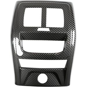 Tlily - For -bmw X3 X4 2018 2019 Carbon Fiber Car Rear Air Conditioning Vent Outlet Cover Trim Frame Decor Sticker Accessories