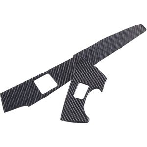 TLILY For Corvette C7 2014-2019 Soft Carbon Fiber Car Window Lift Switch Panel Cover Trim Sticker Accessories