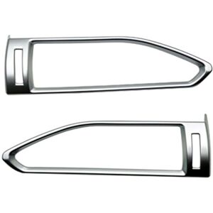 Tlily - For Crosstrek 2024 Central Control Side Air Outlet Cover Trim Sticker Accessories ,Silver