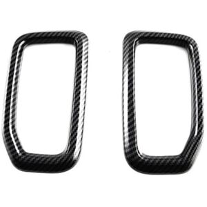 TLILY For Ford Ranger 2023 2024 Car Center Console Side Air Vent Outlet Cover Trim Accessories ABS Carbon Fiber
