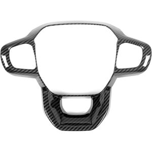 Tlily - For Ford Ranger 2023 Car Steering Wheel Decorative Cover Trim Interior Accesorios - abs Carbon Fiber