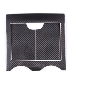 TLILY For Grecale 2022 2023 Dry Carbon Fiber Car Central Control Storage Box Panel Cover Trim Sticker Accessories
