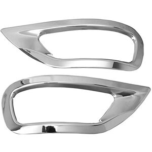 Tlily - For Jeep Grand Cherokee 2011 2012 2013-2019 abs Chrome Rear Reflector Fog Light Lamp Cover Trim Bezel Frame Car Styling