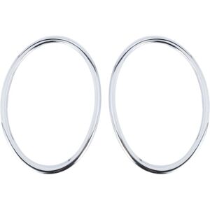 Tlily - For Juke 2010-2014 Car Styling Headlight Bumper Ring Trim Cover Abs Chrome Auto Accessories 2Pcs