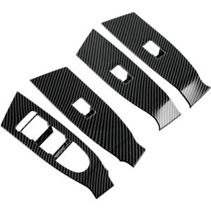 TLILY For Mazda CX-50 CX50 2023 Car Window Lift Buttons Glass Switch Cover Frame Panel Trim Accessories (ABS Carbon Fiber)
