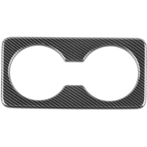 Tlily - For Mazda CX-50 CX50 2023 us Version Car Carbon Fiber Rear Back Seat Water Cup Holder Panel Trim Frame